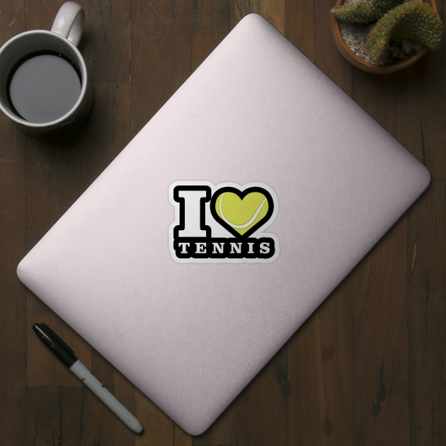 I Love Tennis by DesignWood-Sport